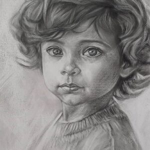 Dibujo gestual-Mirada Inocente